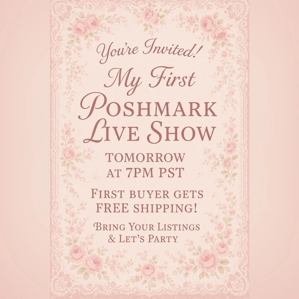 Floral Pink Party Invitation